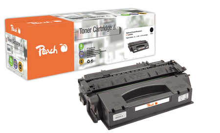 Peach HP 49 XBK Toner XL bk ersetzt Canon, HP No. 49X BK, CRG-708H, Q5949X für z.B. Canon ISensys LBP -3300, Canon ISens