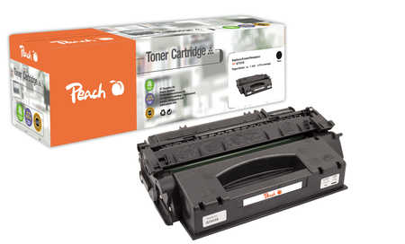 Peach HP 53 XBK Toner XL bk ersetzt HP No. 53X BK, Q7553X für z.B. HP LaserJet M 2700, HP LaserJet M 2727 NF MFP, HP Las