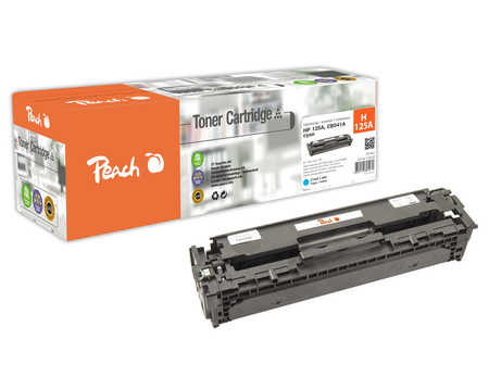 Image of Peach H125AC Tonermodul cy ersetzt HP No. 125A C, CB541A für z.B. HP Color LaserJet CM 1312 NFI MFP, HP Color LaserJet CP 1217bei 3ppp3 Peach online Shop