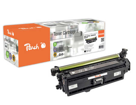 Image of Peach H504XBK Tonermodul XL bk ersetzt HP No. 504X BK, CE250X für z.B. HP Color LaserJet CP 3525, HP Color LaserJet CM 3500bei 3ppp3 Peach online Shop