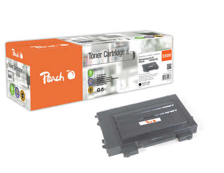 Peach S500 Toner bk ersetzt Samsung CLP-500D5Y/ELS, CLP-500D7K/ELS für z.B. Samsung CLP -500, Samsung CLP -500 A, Samsun