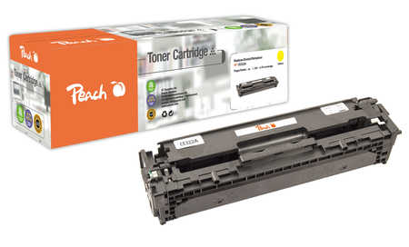 Peach HP 128 AY Toner ye ersetzt HP No. 128A Y, CE322A für z.B. HP LaserJet Pro CM 1415 fnw, HP Color LaserJet Pro CM 14