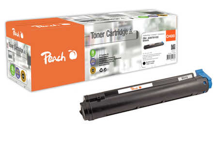 Peach O4397 Toner bk ersetzt OKI 43979102 für z.B. OKI B 400, OKI B 410, OKI B 410 D, OKI B 410 DN, OKI B 420 DN, OKI B 