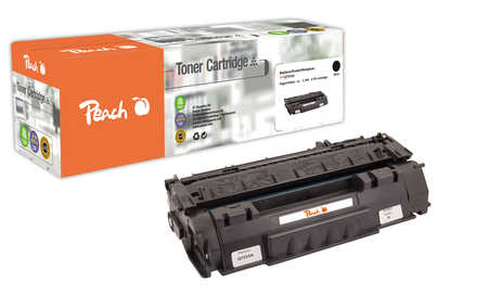 Peach HP 53 ABK Toner bk ersetzt HP No. 53A BK, Q7553A für z.B. HP LaserJet M 2700, HP LaserJet M 2727 NF MFP, HP LaserJ