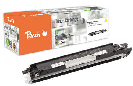 Peach HP 126 AY Toner ye ersetzt HP No. 126A Y, CE312A für z.B. HP LaserJet Pro 100 Color MFP M 175 a, HP Color LaserJet