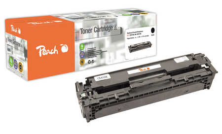 Peach HP 305 XBK Toner XL bk ersetzt HP No. 305X BK, CE410X für z.B. HP LaserJet Pro 300 color M 351 A, HP LaserJet Pro 