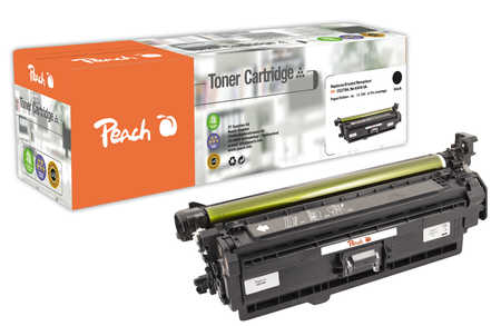 Peach HP 650 ABK Toner bk ersetzt HP No. 650A BK, CE270A für z.B. HP Color LaserJet Enterprise CP 5500, HP Color LaserJet Enterprise CP 5520