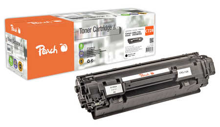 Peach HP 728 bk Toner bk ersetzt Canon CRG-728 bk, 3500B002 für z.B. Canon Fax L 150, Canon Fax L 170, Canon ISensys Fax