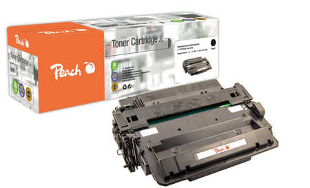 Peach HP 55 XBK Toner HC XL bk ersetzt HP No. 55XBK, CE255X für z.B. HP LaserJet Enterprise 500 MFP M 525 dn, HP LaserJe