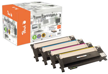 Peach S4072 4 Toner (bk, c/m/y) ersetzt Samsung CLT-P4072C/ELS, SU382A für z.B. Samsung CLP -320, Samsung CLP -320 N, Sa