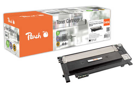 Peach S406 Toner bk ersetzt Samsung CLT-K406S/ELS, SU118A für z.B. Samsung CLP -360, Samsung CLP -360 N, Samsung CLP -36