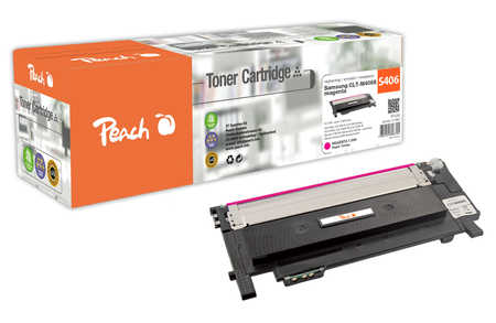 Peach S406 Toner ma ersetzt Samsung CLT-M406S/ELS, SU252A für z.B. Samsung CLP -360, Samsung CLP -360 N, Samsung CLP -36