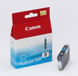 Canon C8C Druckerpatronen cy - Canon CLI-8C, 0621B001, 0621B028 für z.B. Canon Pixma IP 3300, Canon Pixma IP 3500, Canon