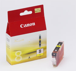 Canon C8Y Druckerpatronen ye - Canon CLI-8Y, 0623B001, 0623B026 für z.B. Canon Pixma IP 3300, Canon Pixma IP 3500, Canon