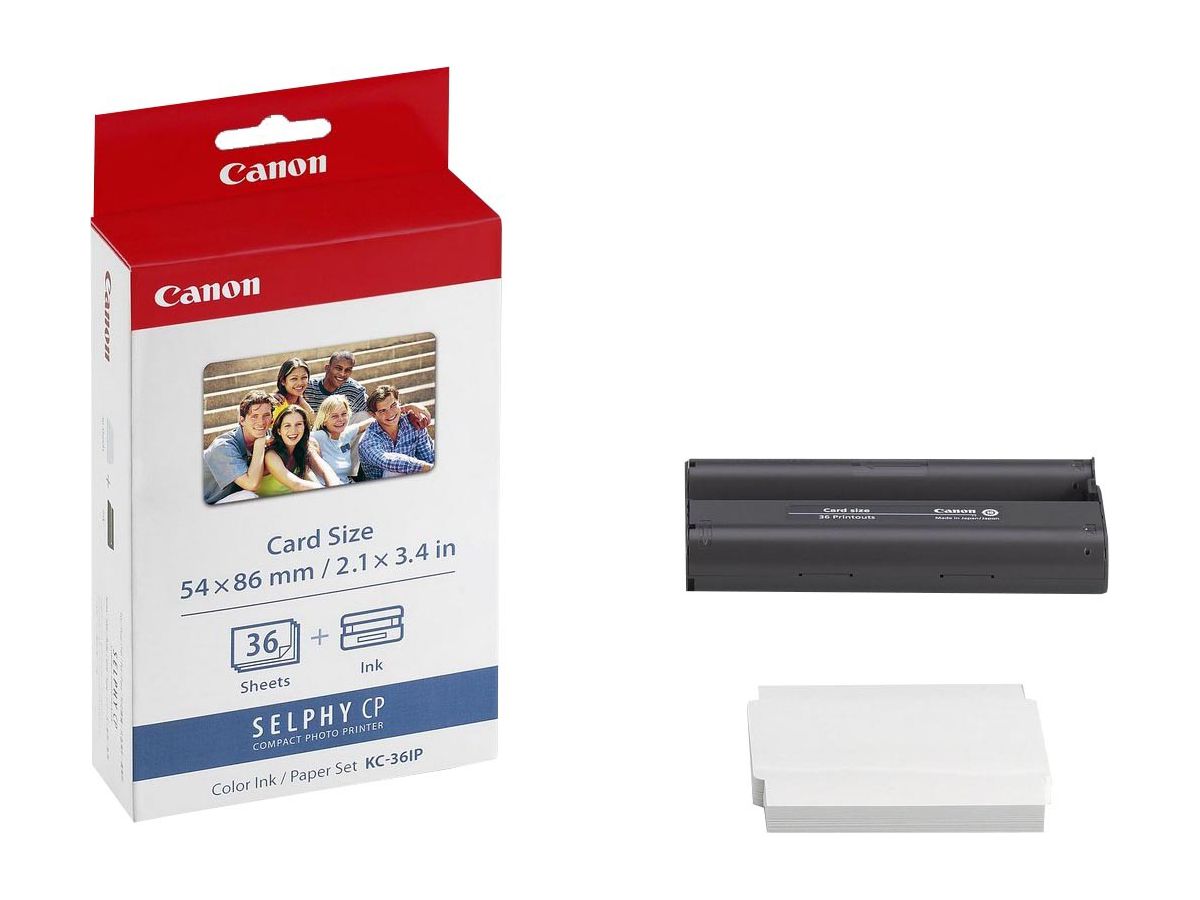 Canon C35/36 Druckerpatronen bk - Canon KC36IP, 7739A001 für z.B. Canon Card Photo Printer CP 100, Canon Card Photo Prin