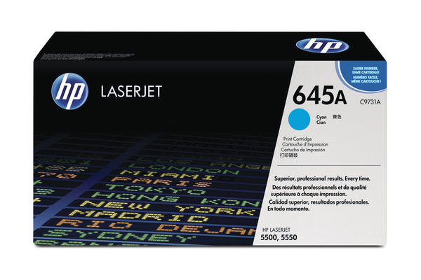 Image of HP H645AC cy - Canon, HP No. 645AC, C9731A für z.B. Canon LBP -2710, Canon LBP -2810, HP Color LaserJet 5500, HP Color LaserJet 5500 DNbei 3ppp3 Peach online Shop