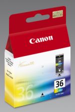 Canon C36C Druckerpatronen col - Canon CLI-36C, 1511B001 für z.B. Canon Pixma IP 100, Canon Pixma IP 100 Portable, Canon