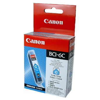 Canon C6C Druckerpatronen cy - Canon BCI-6C für z.B. Canon S 9000, Canon BJ 535 PD, Canon BJ 895 PD, Canon BJC 8200, Can