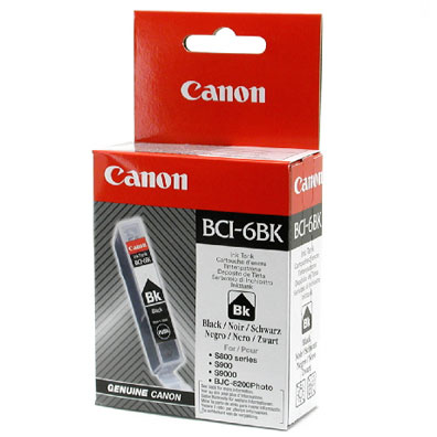 Canon C6BK Druckerpatronen bkph - Canon BCI-6BK, 4705A002 für z.B. Canon S 9000, Canon BJ 535 PD, Canon BJ 895 PD, Canon