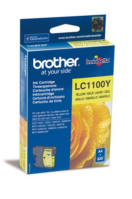Brother B1100Y Druckerpatronen XL ye - Brother LC-1100Y für z.B. Brother DCP -185 C, Brother DCP -380, Brother DCP -383 