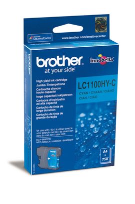 Image of Brother B1100HYC XL cy - Brother LC-1100HYC für z.B. Brother DCP -6690 CW, Brother MFC -5890 CN, Brother MFC -5895 CW, Brother MFC -6490 CWbei 3ppp3 Peach online Shop
