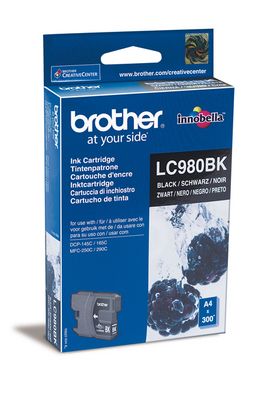 Brother B980BK Druckerpatronen bk - Brother LC-980BK für z.B. Brother DCP -145 C, Brother DCP -160, Brother DCP -163 C, 