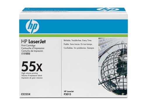 HP H55XBK Toner XL bk - HP No. 55XBK, CE255X für z.B. HP LaserJet Enterprise 500 MFP M 525 dn, HP LaserJet Enterprise 50