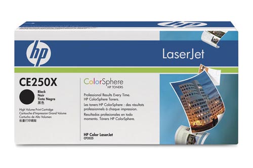 HP H504XBK Toner bk - HP No. 504X BK, CE250X für z.B. HP Color LaserJet CM 3500, HP Color LaserJet CM 3530 FS MFP, HP Co