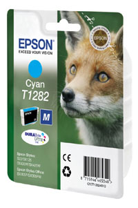 Epson E128 Druckerpatronen cy - Epson T1282 c, C13T12824011 für z.B. Epson Stylus SX 420 W, Epson Stylus SX 435 W, Epson