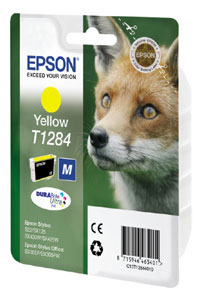 Epson E128 Druckerpatronen ye - Epson T1284 y, C13T12844011 für z.B. Epson Stylus SX 435 W, Epson Stylus SX 425 W, Epson