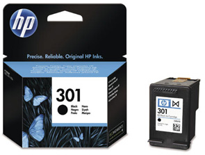 HP H301bk Druckerpatronen bk - HP No. 301 bk, CH561EE für z.B. HP DeskJet 2542, HP Envy 4500 e-All-in-One, HP DeskJet 15