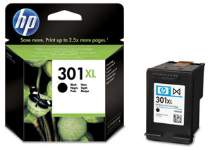 HP H301XLbk Druckerpatronen XL bk - HP No. 301XL bk, CH563EE für z.B. HP DeskJet 2542, HP Envy 4500 e-All-in-One, HP Des