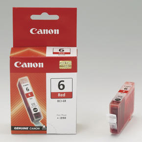 Canon C6R Druckerpatronen rd - Canon BCI-6R, 8891A002 für z.B. Canon I 990, Canon I 9900, Canon I 9950, Canon Pixma IP 8