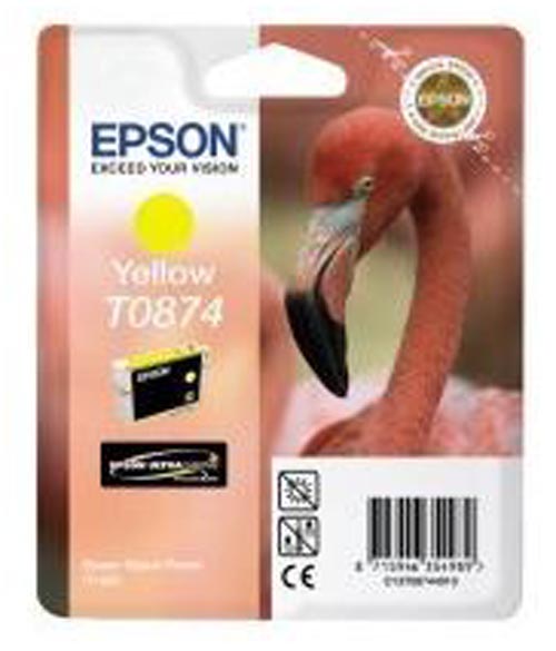 Image of Epson E874 ye - Epson T0874, C13T08744010 für z.B. Epson Stylus Photo R 1900bei 3ppp3 Peach online Shop