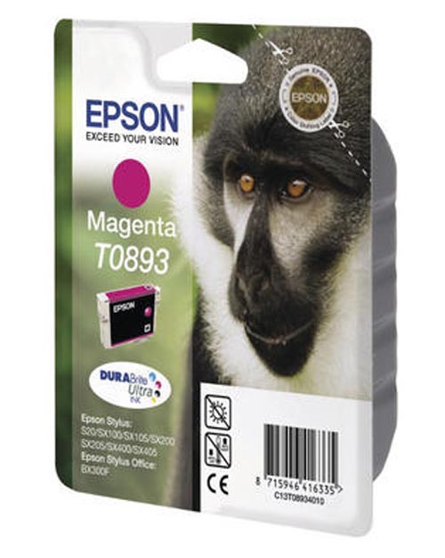 Epson E893m Druckerpatronen ma - Epson T0893 m, C13T08934011 für z.B. Epson Stylus SX 410, Epson Stylus SX 205, Epson St