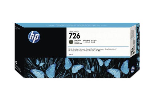 HP H726MBK Druckerpatronen XL bkmt - HP No. 726 MBK, CH575A für z.B. HP DesignJet T 1200, HP DesignJet T 1200 HD, HP Des