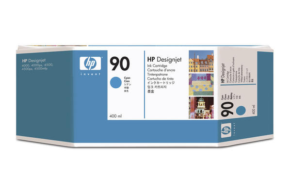 Image of HP H90 XL cy - HP No. 90, C5061A für z.B. HP DesignJet 4000, HP DesignJet 4000 PS, HP DesignJet 4020 42 Inch, HP DesignJet 4020 PS 42 Inchbei 3ppp3 Peach online Shop