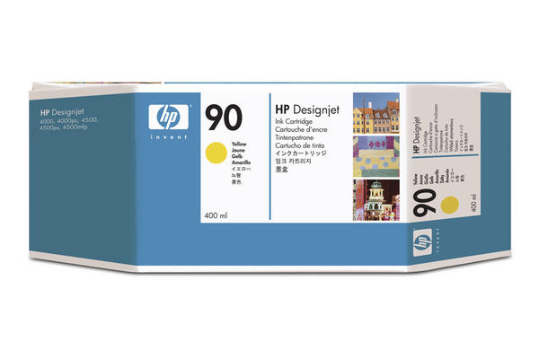 Original Tintenpatrone gelb HP No. 90, C5065A