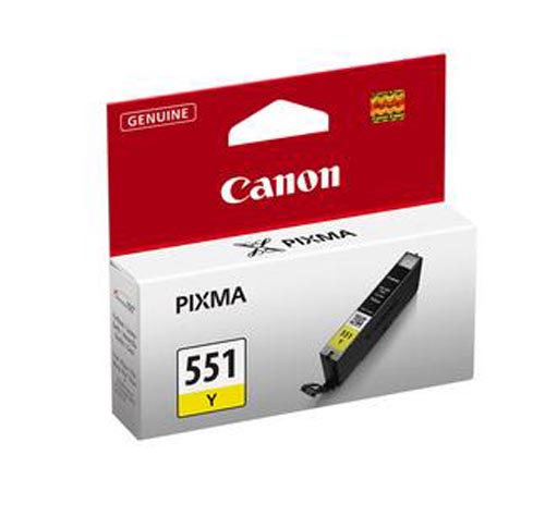 Canon C551XLY Druckerpatronen ye - Canon CLI-551XLY, 6446B001 für z.B. Canon Pixma IP 7250, Canon Pixma MG 7550, Canon P