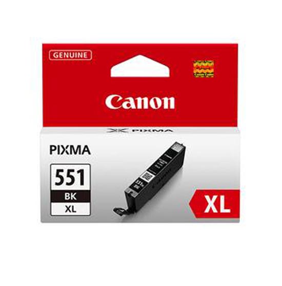 Canon C551XLBK Druckerpatronen XL bkph - Canon CLI-551XLBK, 6443B001 für z.B. Canon Pixma IP 7250, Canon Pixma MX 925, C