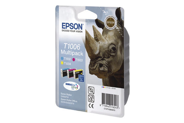 Epson E06 Druckerpatronen XL c/m/y - Epson T006, C13T10064010 für z.B. Epson Stylus SX 515 W, Epson Stylus Office B 1100