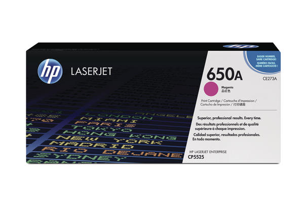 HP H650AM Toner ma - HP No. 650A M, CE273A für z.B. HP Color LaserJet Enterprise CP 5500, HP Color LaserJet Enterprise C