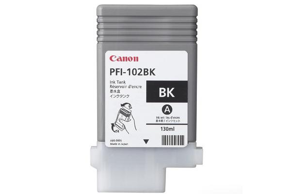 Canon C102BK Druckerpatronen bk - Canon PFI-102BK, 0895B001, 29952627 für z.B. Canon Imageprograf IPF 500, Canon Imagepr