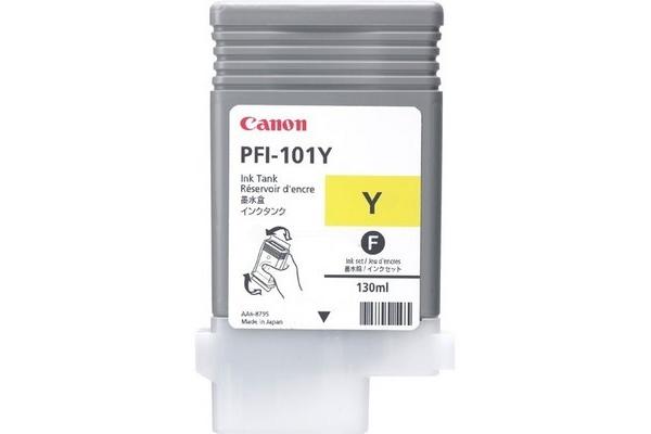 Image of Canon C101Y ye - Canon PFI-101Y, 0886B001 für z.B. Canon Imageprograf IPF 5000, Canon Imageprograf IPF 5100, Canon Imageprograf IPF 6000 Sbei 3ppp3 Peach online Shop