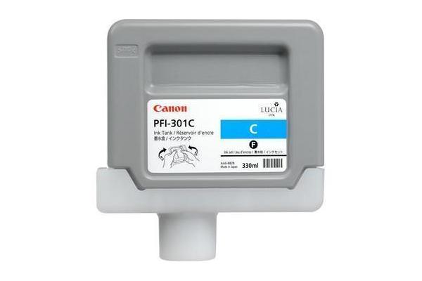 Image of Canon C301C cy - Canon PFI-301C für z.B. Canon Imageprograf IPF 8000, Canon Imageprograf IPF 8000 S, Canon Imageprograf IPF 8100bei 3ppp3 Peach online Shop