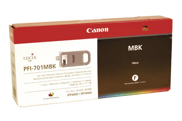 Image of Canon C701MB XL bk - Canon PFI-701MB für z.B. Canon Imageprograf IPF 8000, Canon Imageprograf IPF 8000 S, Canon Imageprograf IPF 9000bei 3ppp3 Peach online Shop