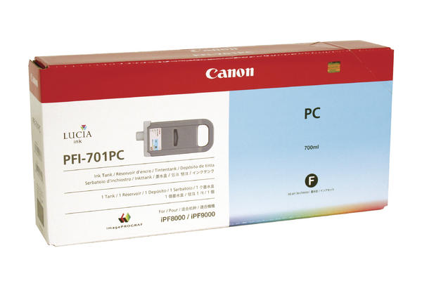 Image of Canon C701PC XL cyph - Canon PFI-701PC für z.B. Canon Imageprograf IPF 8000, Canon Imageprograf IPF 8000 S, Canon Imageprograf IPF 8100bei 3ppp3 Peach online Shop