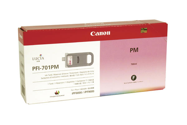 Image of Canon C701PM XL maph - Canon PFI-701PM für z.B. Canon Imageprograf IPF 8000, Canon Imageprograf IPF 8000 S, Canon Imageprograf IPF 8100bei 3ppp3 Peach online Shop