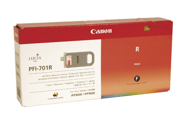 Image of Canon C701R XL rd - Canon PFI-701R für z.B. Canon Imageprograf IPF 8000, Canon Imageprograf IPF 8100, Canon Imageprograf IPF 9000bei 3ppp3 Peach online Shop