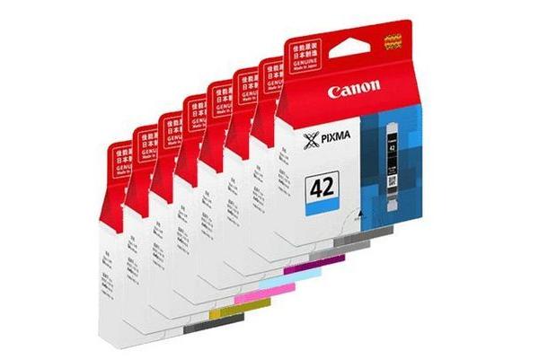 Canon C42 Druckerpatronen (bk, bkph, gy, gyph, cy, cyph, ma, maph, ye) - Canon CLI-42 für z.B. Canon Pixma PRO -100, Can